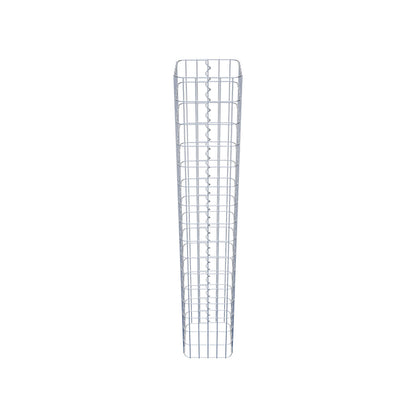 Coluna de gabião quadrada 27 cm x 27 cm, 160 cm de altura, PM 5 cm x 10 cm