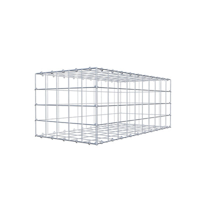 Gabion 100 cm x 40 cm x 50 cm (L x H x D), maskstorlek 10 cm x 10 cm, C-ring