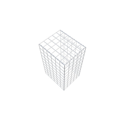 Mounted gabion type 4 100 cm x 60 cm x 50 cm (L x H x D), mesh size 10 cm x 10 cm, C-ring