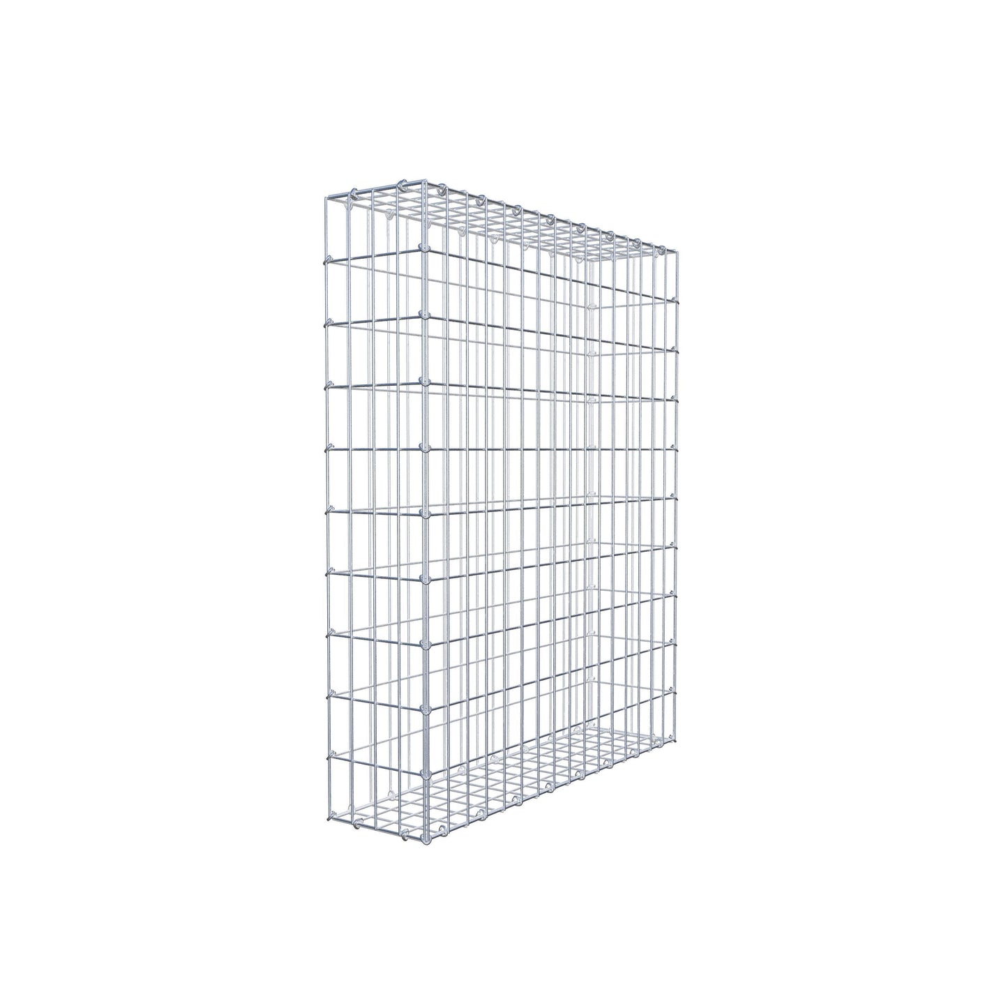 Gabion 100 cm x 80 cm x 20 cm (L x H x P), mailles 5 cm x 10 cm, anneau en C