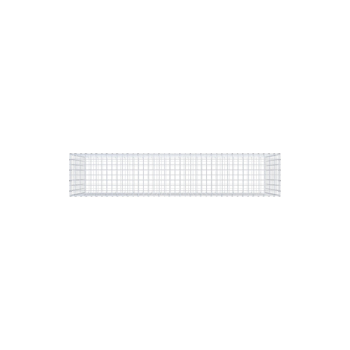 Gabion 200 cm x 100 cm x 40 cm (L x H x P), mailles 5 cm x 10 cm, anneau en C