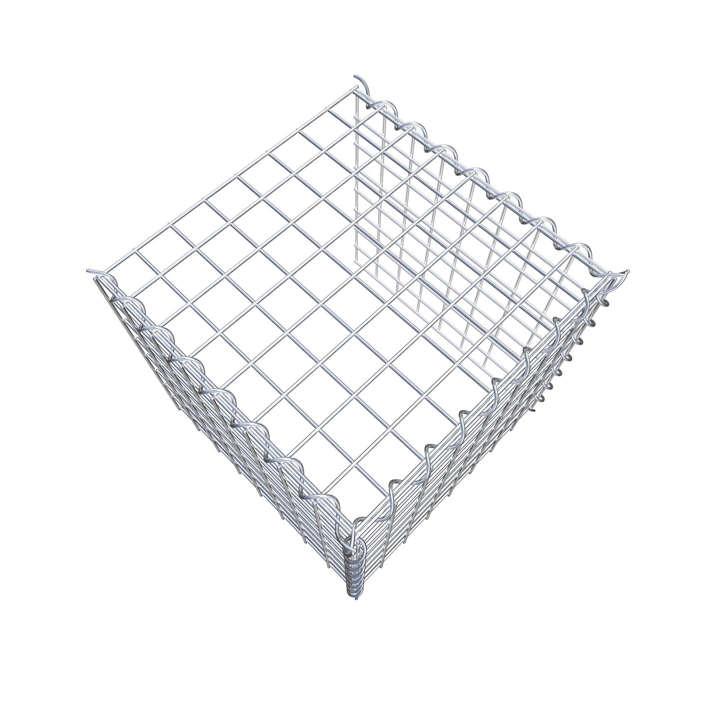 Grown-on gabion type 4 40 cm x 40 cm x 40 cm (L x H x D), mesh size 5 cm x 5 cm, spiral