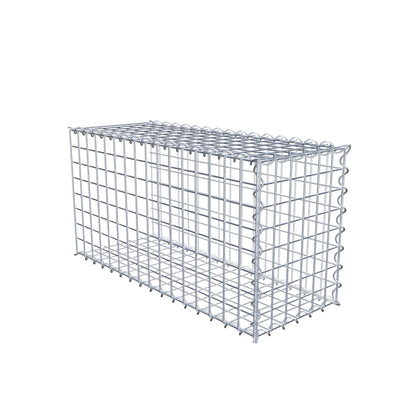 Anbaugabione Typ 2 80 cm x 40 cm x 30 cm (L x H x T), Maschenweite 5 cm x 5 cm, Spirale