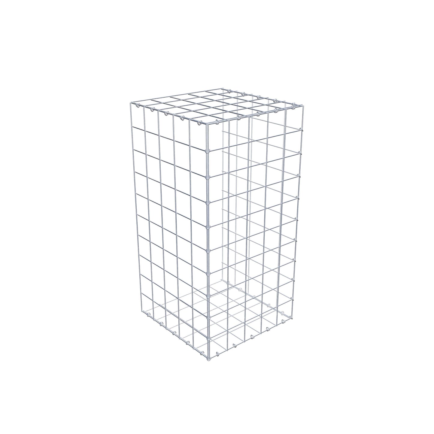 Gabião tipo 2 100 cm x 50 cm x 50 cm (C x A x P), malhagem 10 cm x 10 cm, anel C