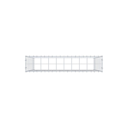 Mounted gabion type 3 100 cm x 90 cm x 20 cm (L x H x D), mesh size 10 cm x 10 cm, C-ring