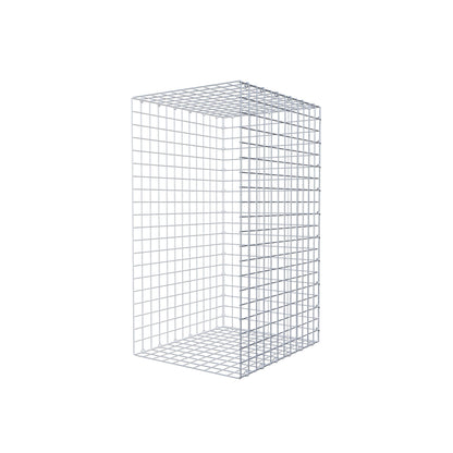 Mounted gabion type 2 100 cm x 60 cm x 50 cm (L x H x D), mesh size 5 cm x 5 cm, C-ring