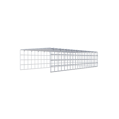 Fourche rapportée type 4 100 cm x 20 cm x 40 cm (L x H x P), mailles 5 cm x 5 cm, anneau C