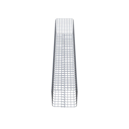 Colonne de gabion carrée 37 cm x 37 cm, 200 cm de hauteur, MW 5 cm x 5 cm