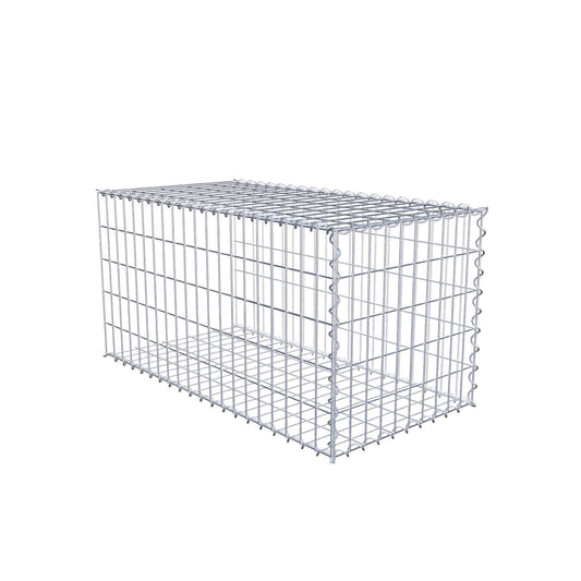 Gabião tipo 2 100 cm x 50 cm x 50 cm (C x A x P), malhagem 5 cm x 10 cm, espiral