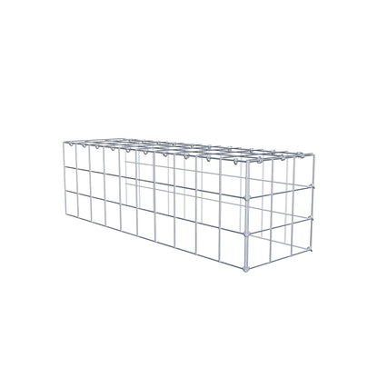 Extra gabion typ 4 100 cm x 30 cm x 30 cm (L x H x D), maskstorlek 10 cm x 10 cm, C-ring