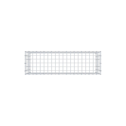 Mounted gabion type 3 100 cm x 50 cm x 30 cm (L x H x D), mesh size 5 cm x 10 cm, C-ring