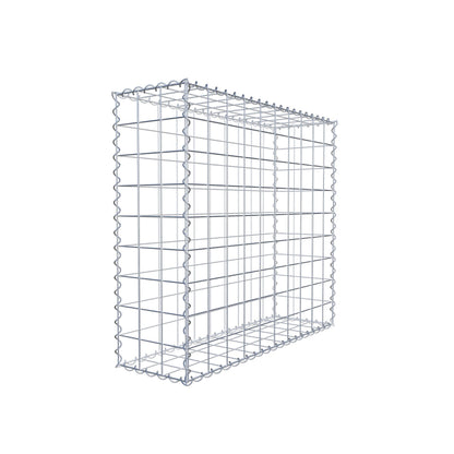 Gabion 100 cm x 90 cm x 30 cm (L x H x D), maskstorlek 10 cm x 10 cm, spiral