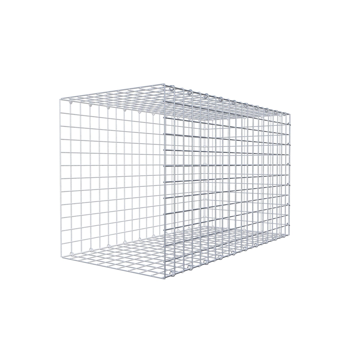Mounted gabion type 2 100 cm x 60 cm x 50 cm (L x H x D), mesh size 5 cm x 5 cm, C-ring