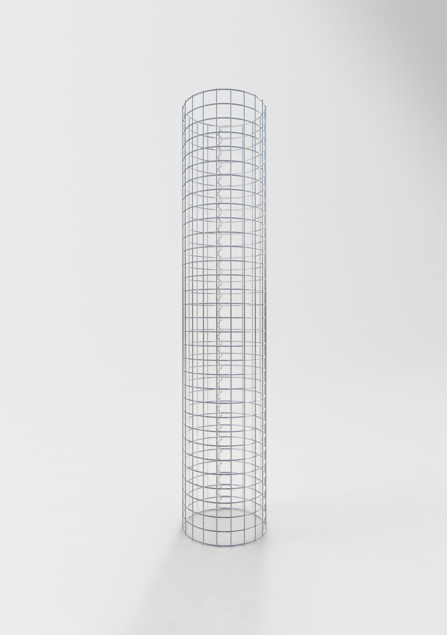 Coluna de gabião redonda 32 cm de diâmetro, 160 cm de altura, malhagem 5 cm x 5 cm