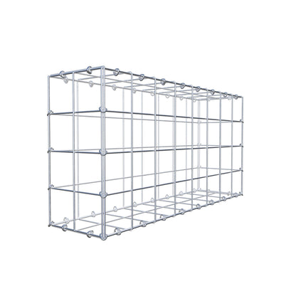 Gabião 80 cm x 40 cm x 20 cm (C x A x P), malhagem 10 cm x 10 cm, anel C