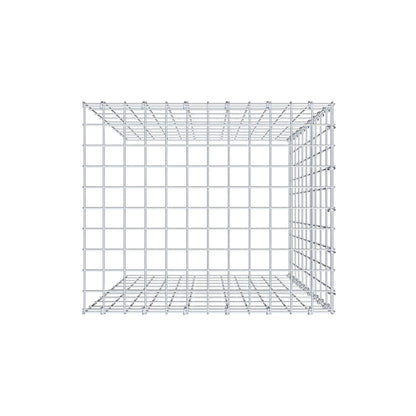 Gavión complementario de tipo 4 100 cm x 60 cm x 50 cm (L x A x P), malla 5 cm x 10 cm, anillo en C