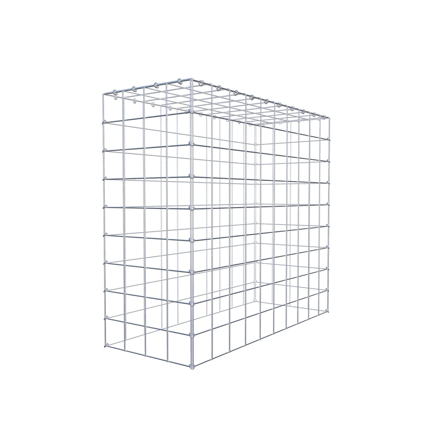 Mounted gabion type 3 100 cm x 90 cm x 40 cm (L x H x D), mesh size 10 cm x 10 cm, C-ring