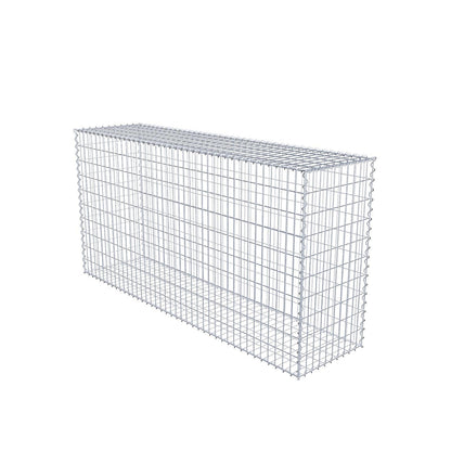 Gabbione 200 cm x 100 cm x 50 cm (L x H x P), maglia 5 cm x 10 cm, spirale