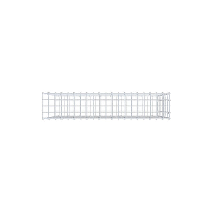 Mounted gabion type 2 100 cm x 70 cm x 20 cm, mesh size 5 cm x 10 cm, C-ring