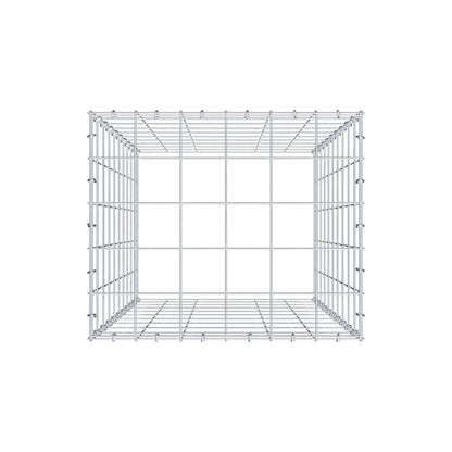 Mounted gabion type 3 100 cm x 60 cm x 50 cm (L x H x D), mesh size 10 cm x 10 cm, C-ring