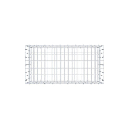 Gabion 100 cm x 50 cm x 50 cm (L x H x D), mesh size 5 x 10 cm, spiral ring