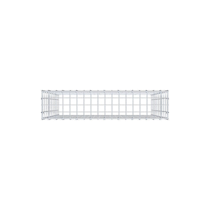 Mounted gabion type 3 100 cm x 90 cm x 20 cm (L x H x D), mesh size 5 cm x 10 cm, C-ring