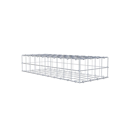 Gabbione 100 cm x 20 cm x 40 cm (L x H x P), maglia 10 x 10 cm, anello a spirale