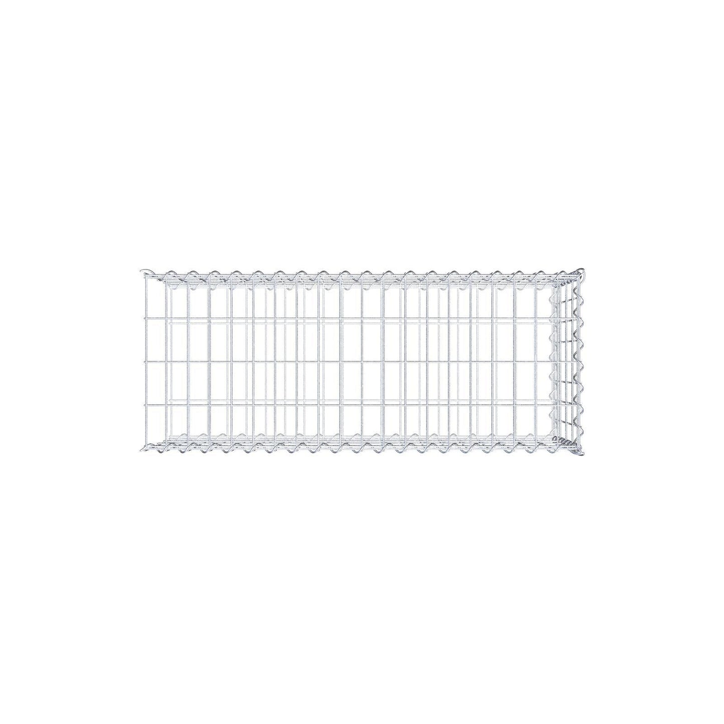 Add-on schanskorf type 2 100 cm x 40 cm x 40 cm (L x H x D), maaswijdte 5 cm x 10 cm, spiraalvormig