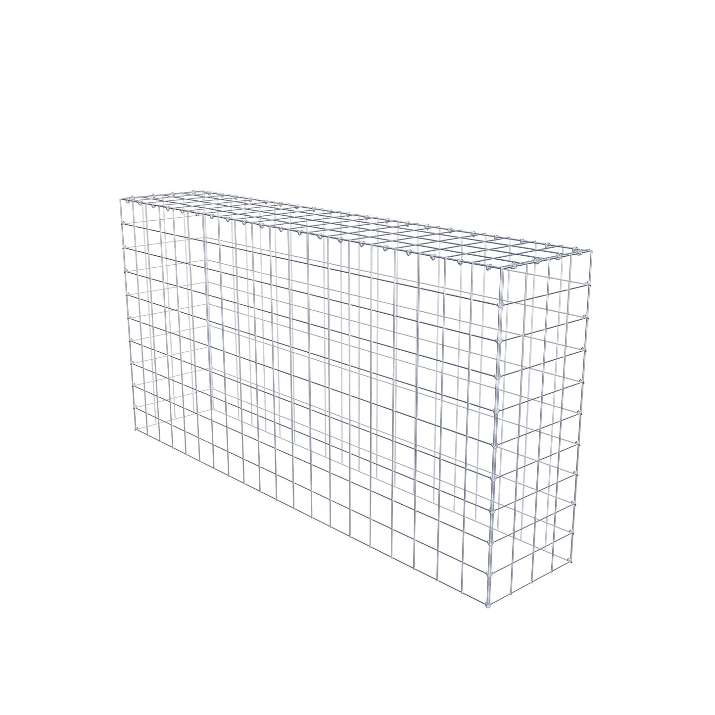 Mounted gabion type 3 200 cm x 100 cm x 40 cm (L x H x D), mesh size 10 cm x 10 cm, C-ring