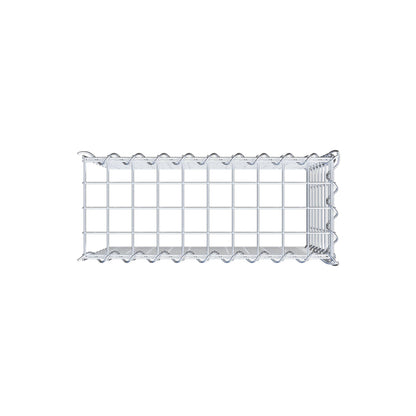 Anbaugabione Typ 4 50 cm x 40 cm x 20 cm (L x H x T), Maschenweite 5 cm x 5 cm, Spirale