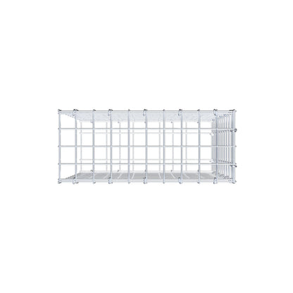 Gabbione fissabile tipo 2 50 cm x 50 cm x 20 cm (L x H x P), maglia 5 cm x 5 cm, anello a C