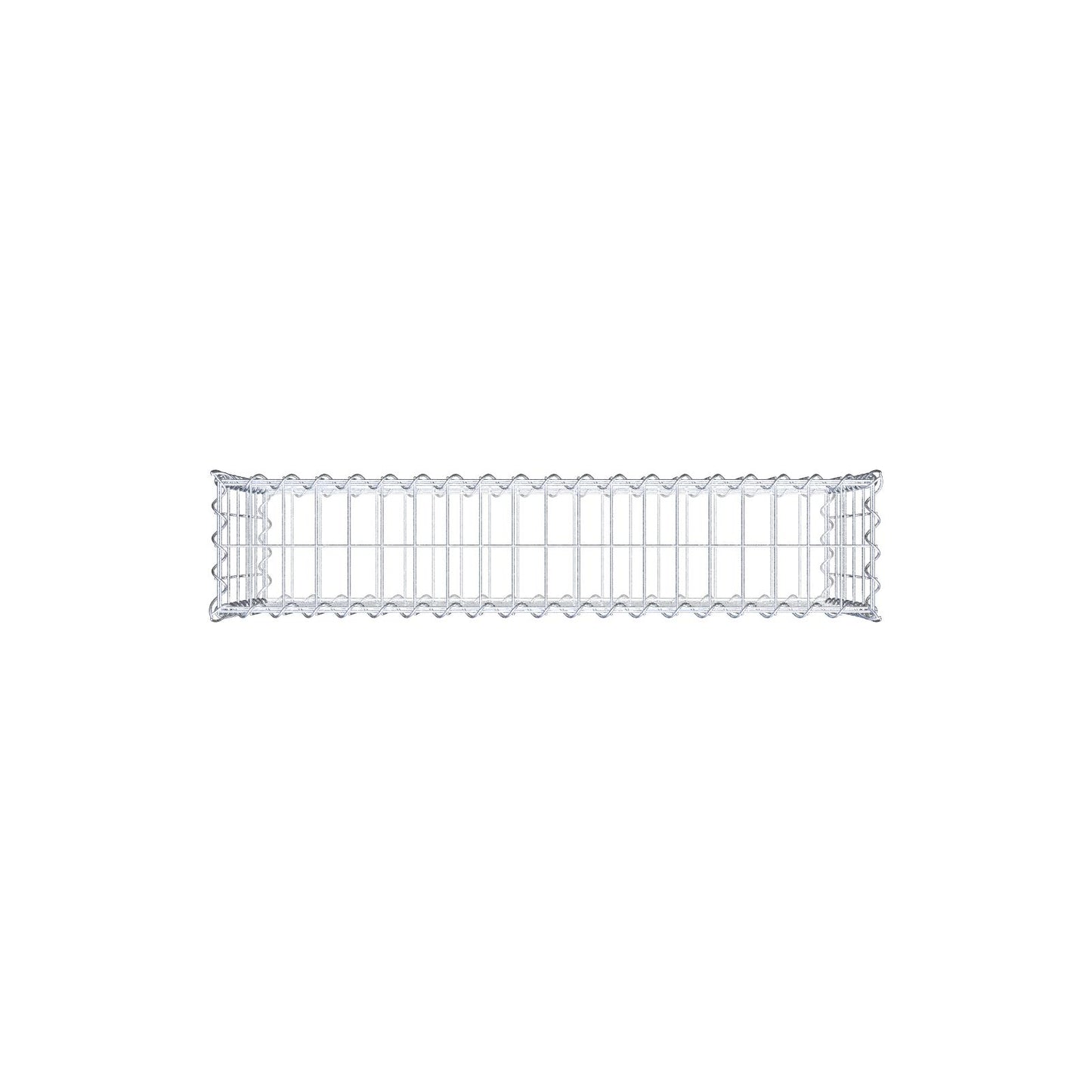 Gabion 100 cm x 50 cm x 20 cm (L x H x D), maskstorlek 5 cm x 10 cm, spiral