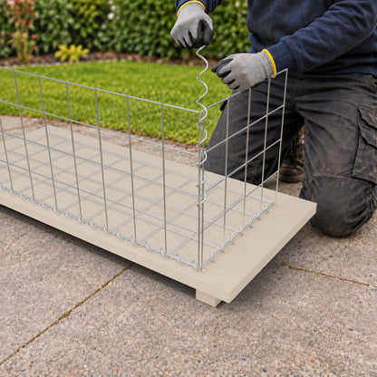 Gabion 100 cm x 40 cm x 40 cm (L x H x D), mesh size 10 cm x 10 cm, spiral