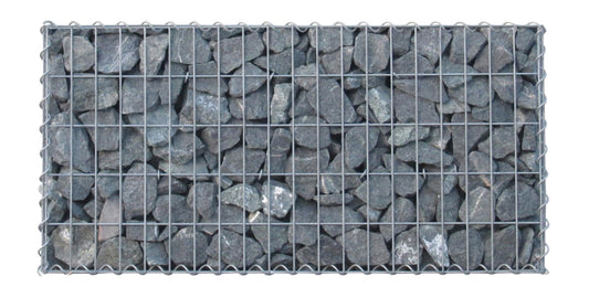 Conjunto de 2 gabiões 100 cm x 60 cm x 20 cm (C x A x P), malhagem 5 x 10 cm, espiral