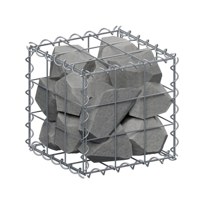 Gabion 30 cm x 30 cm x 30 cm (L x H x D), mesh size 10 cm x 10 cm, spiral