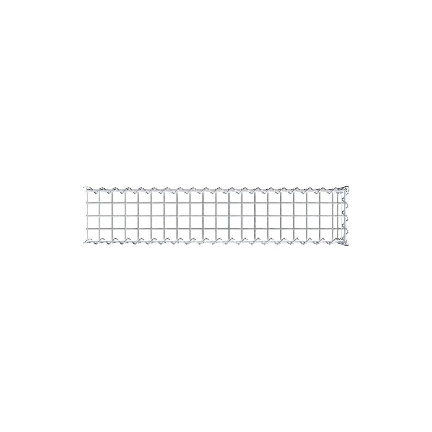 Gavión complementario tipo 4 100 cm x 20 cm x 20 cm (L x A x P), malla 5 cm x 10 cm, espiral