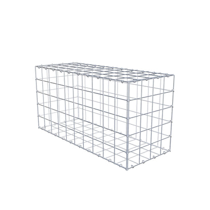Gabião 100 cm x 50 cm x 40 cm (C x A x P), malhagem 10 cm x 10 cm, anel C