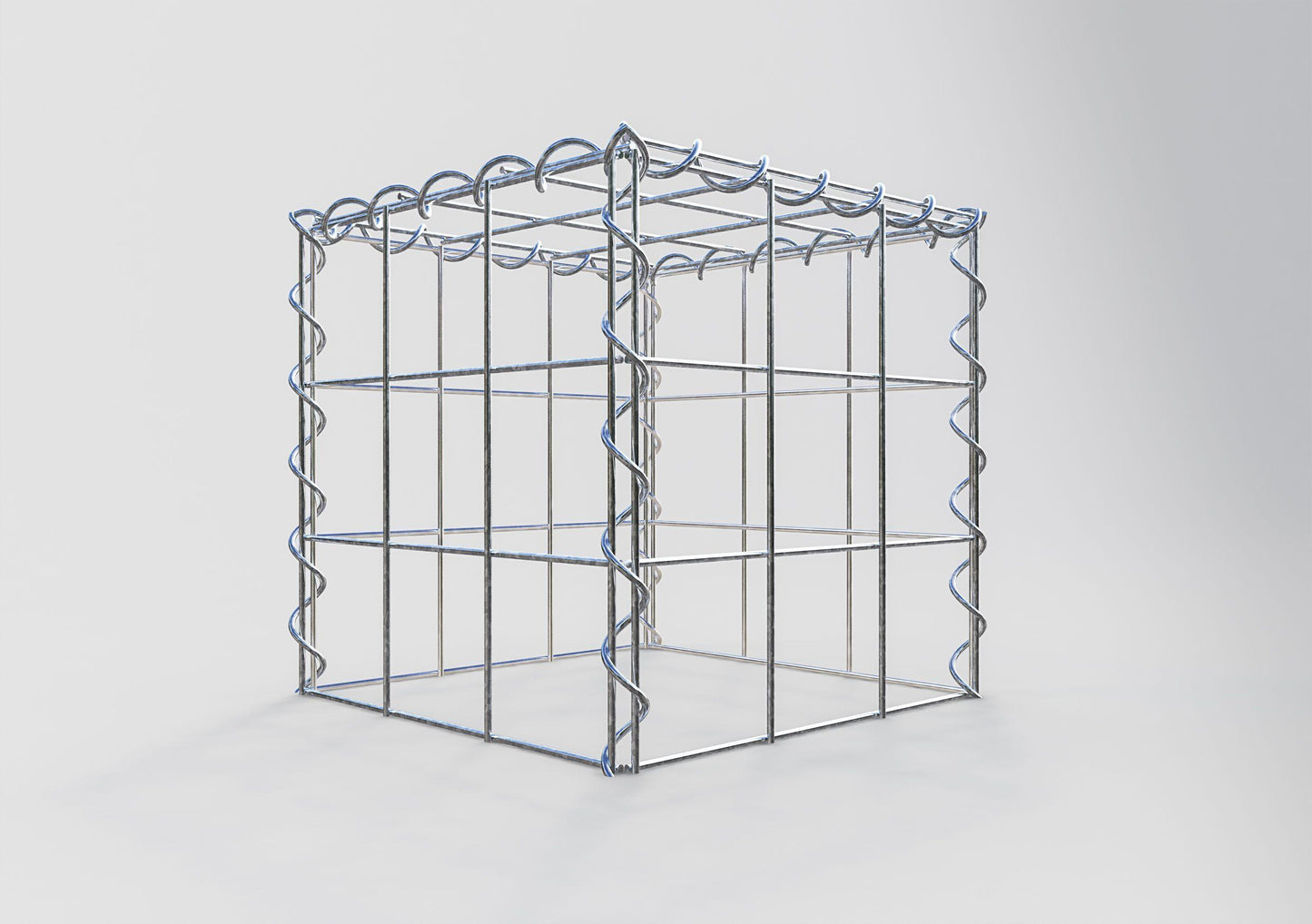 Gavión adicional tipo 3 30 cm x 30 cm x 30 cm (L x A x P), malla 10 cm x 10 cm, en espiral