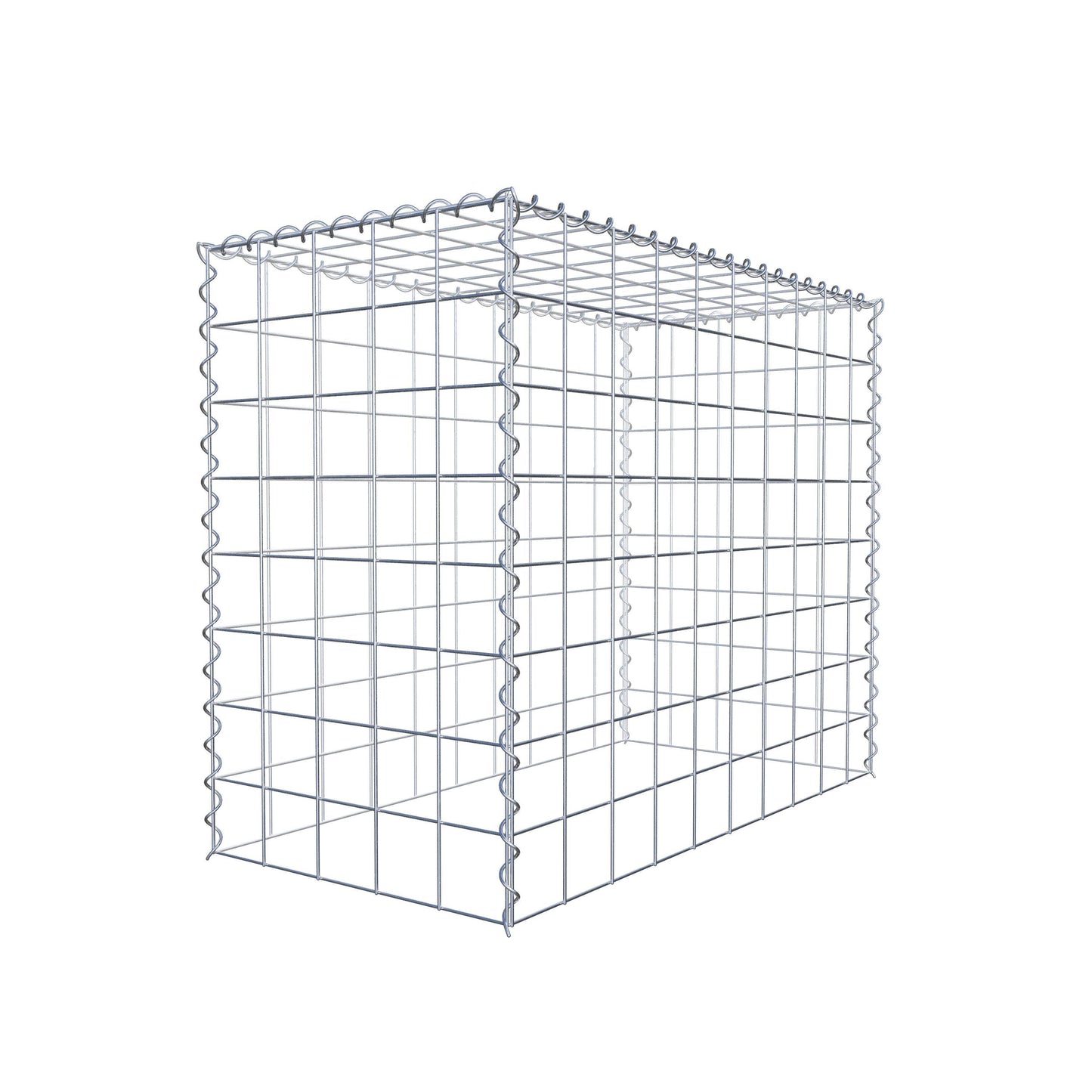 Extra gabion typ 3 100 cm x 80 cm x 50 cm (L x H x D), maskstorlek 10 cm x 10 cm, spiral