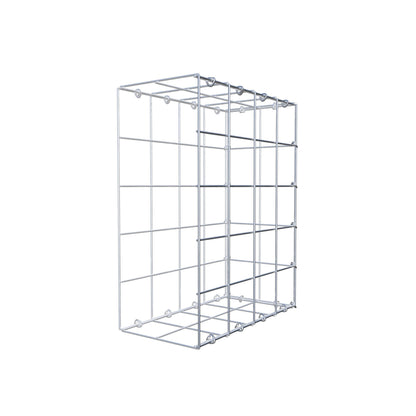 Typ 2 påbyggnadsgabion 50 cm x 40 cm x 20 cm (L x H x D), maskstorlek 10 cm x 10 cm, C-ring