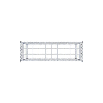 Gabion 100 cm x 90 cm x 30 cm (L x H x D), maskestørrelse 10 cm x 10 cm, spiral