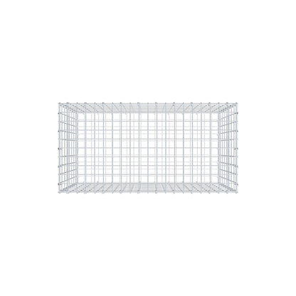 Gabion 100 cm x 80 cm x 50 cm (L x H x D), maskstorlek 5 cm x 10 cm, C-ring