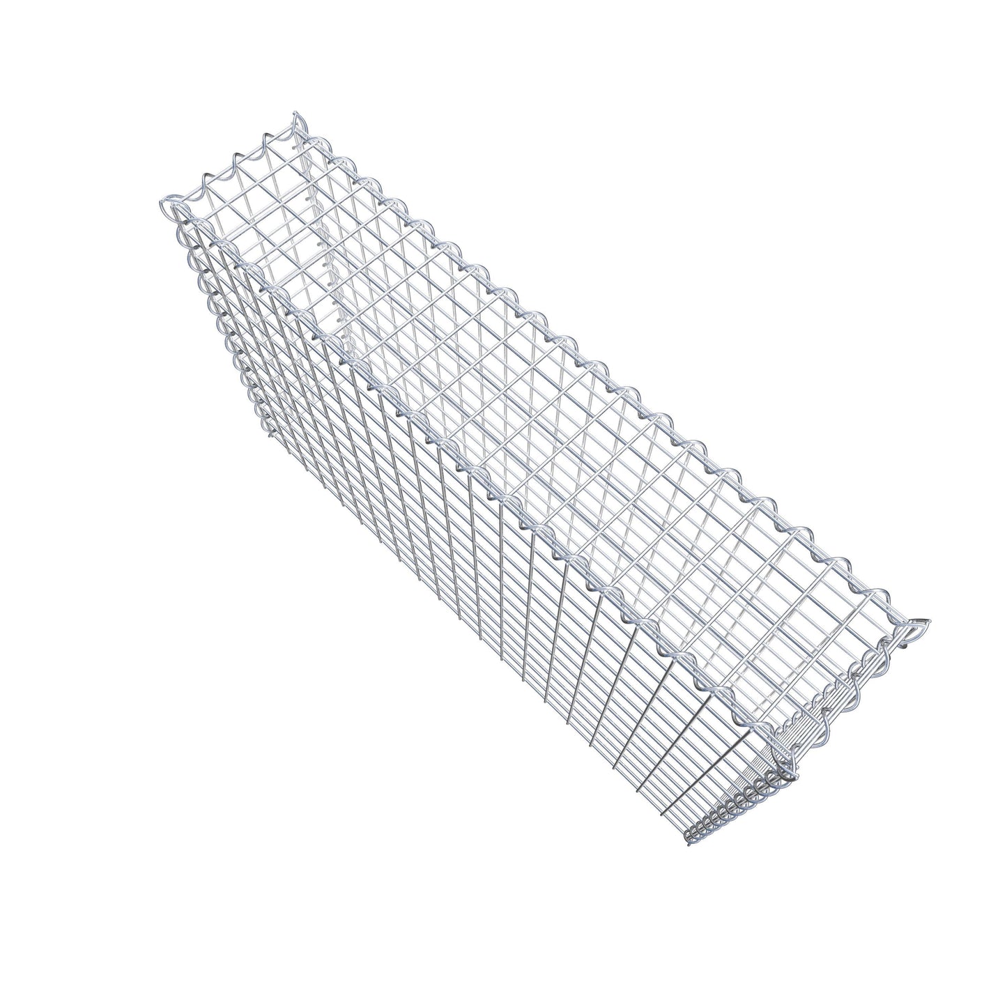 Gabion rapporté type 3 100 cm x 60 cm x 20 cm (L x H x P), mailles 5 cm x 5 cm, spirale