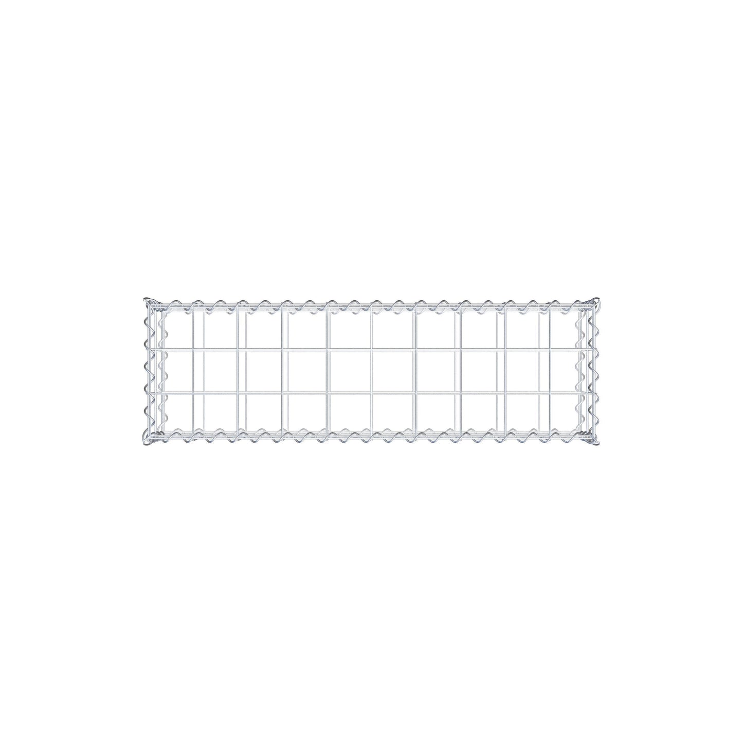Gabião 100 cm x 20 cm x 30 cm (C x A x P), malhagem 10 cm x 10 cm, espiral