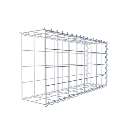 Opvokset gabion type 2 80 cm x 40 cm x 20 cm (L x H x D), maskestørrelse 10 cm x 10 cm, spiral
