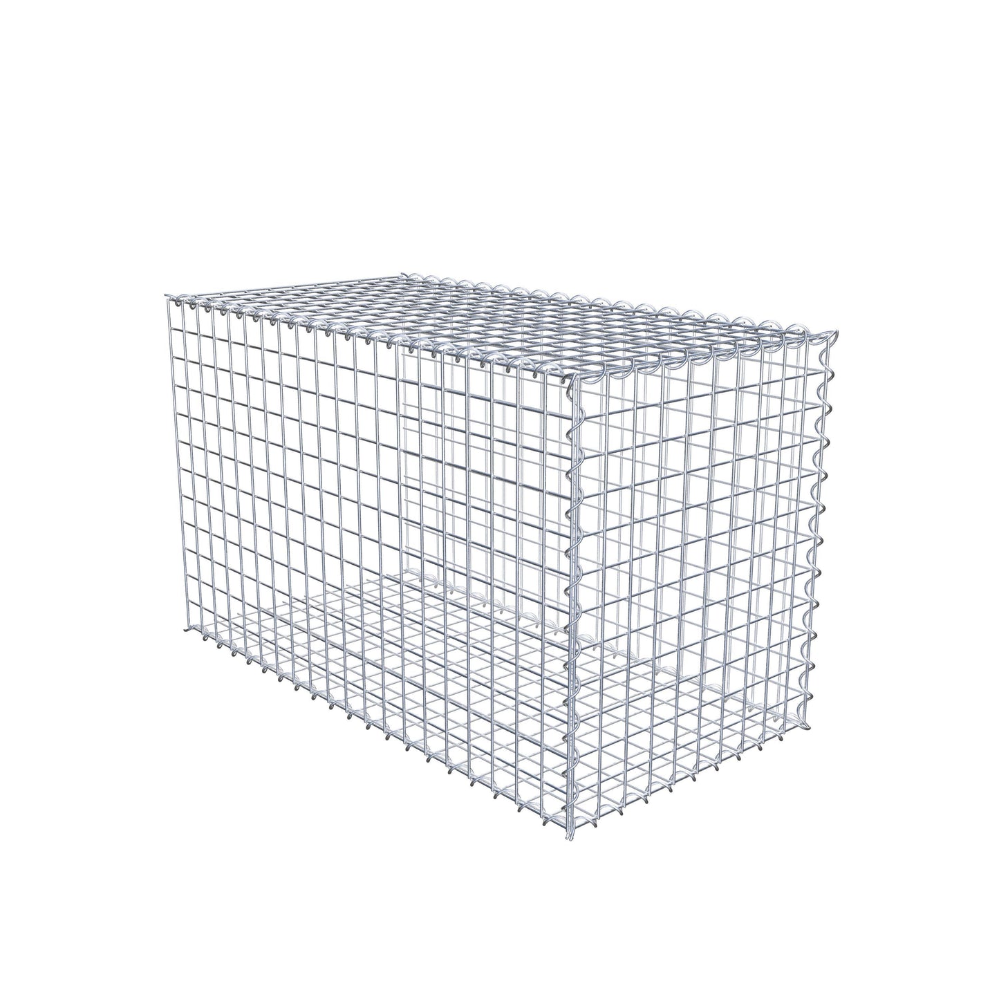 Anbaugabione Typ 2 100 cm x 60 cm x 50 cm (L x H x T), Maschenweite 5 cm x 5 cm, Spirale