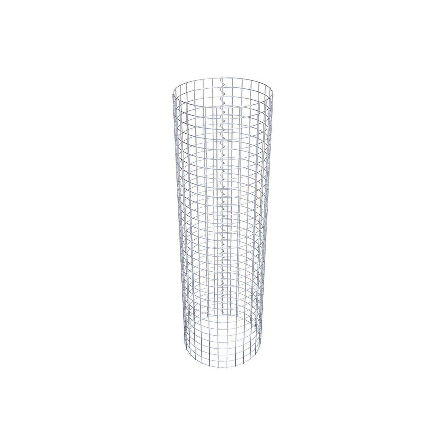 Colonna gabbionata rotonda 47 cm di diametro, 160 cm di altezza, maglia 5 cm x 5 cm