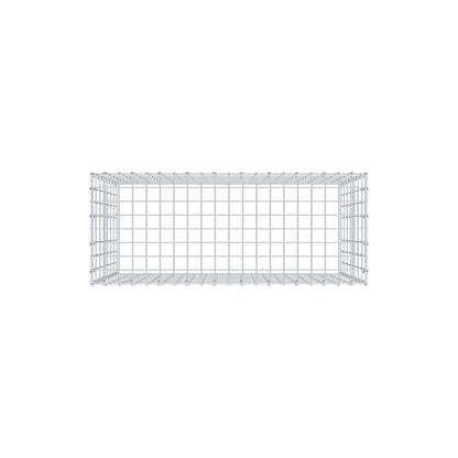 Mounted gabion type 3 100 cm x 70 cm x 40 cm (L x H x D), mesh size 5 cm x 10 cm, C-ring