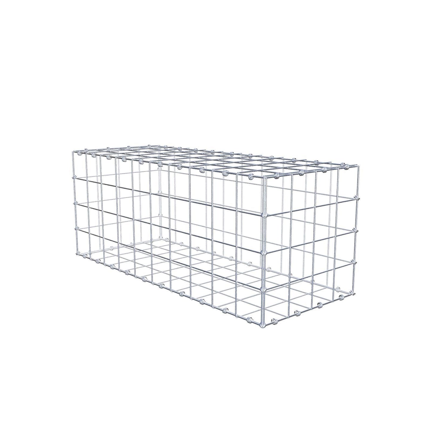 Gabion 100 cm x 40 cm x 40 cm (L x H x D), mesh size 10 x 10 cm, spiral ring