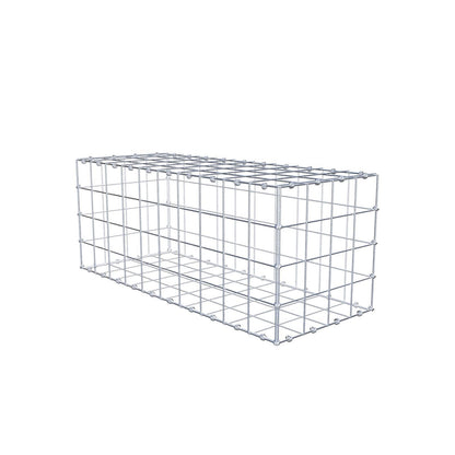 Gabion 100 cm x 40 cm x 40 cm (L x H x D), mesh size 10 x 10 cm, spiral ring